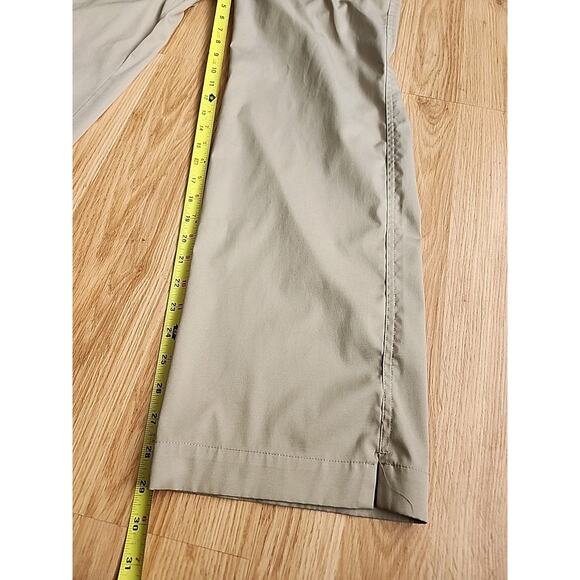 Nike Golf Dri-fit Pants Mens 34x30 Beige Tan Chino Flat Front Activewear Casual - Picture 4 of 9